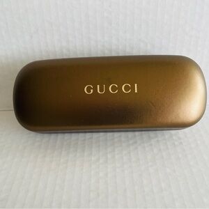 Gucci Metallic Gold Sunglass Case